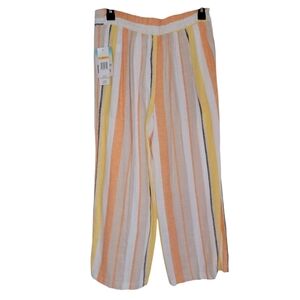 Alexander Jordan size small Striped Wide-Leg Pants NWT! Bright vibrant colors